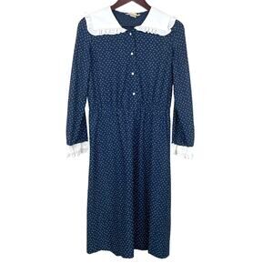 Vintage Sears Womens Dress Sz S Granny Indie Grunge Cottage Hipster Cosplay